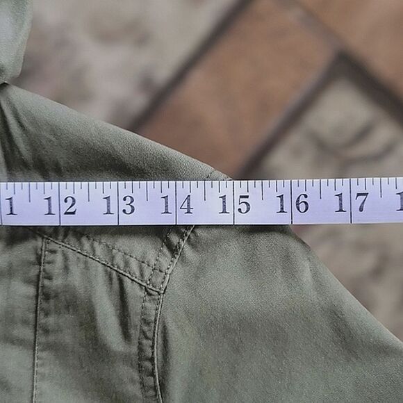 Ambiance army green hooded utility jacket - Picture 12 of 16